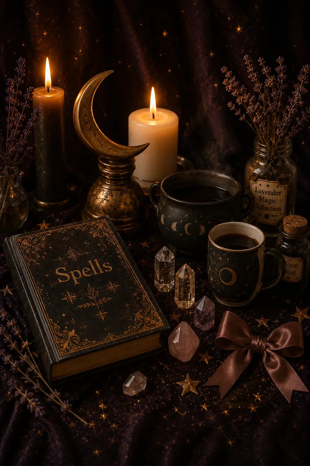 Celestial Magic collection featuring moon, stars, tarot, and mystical graphic tees.