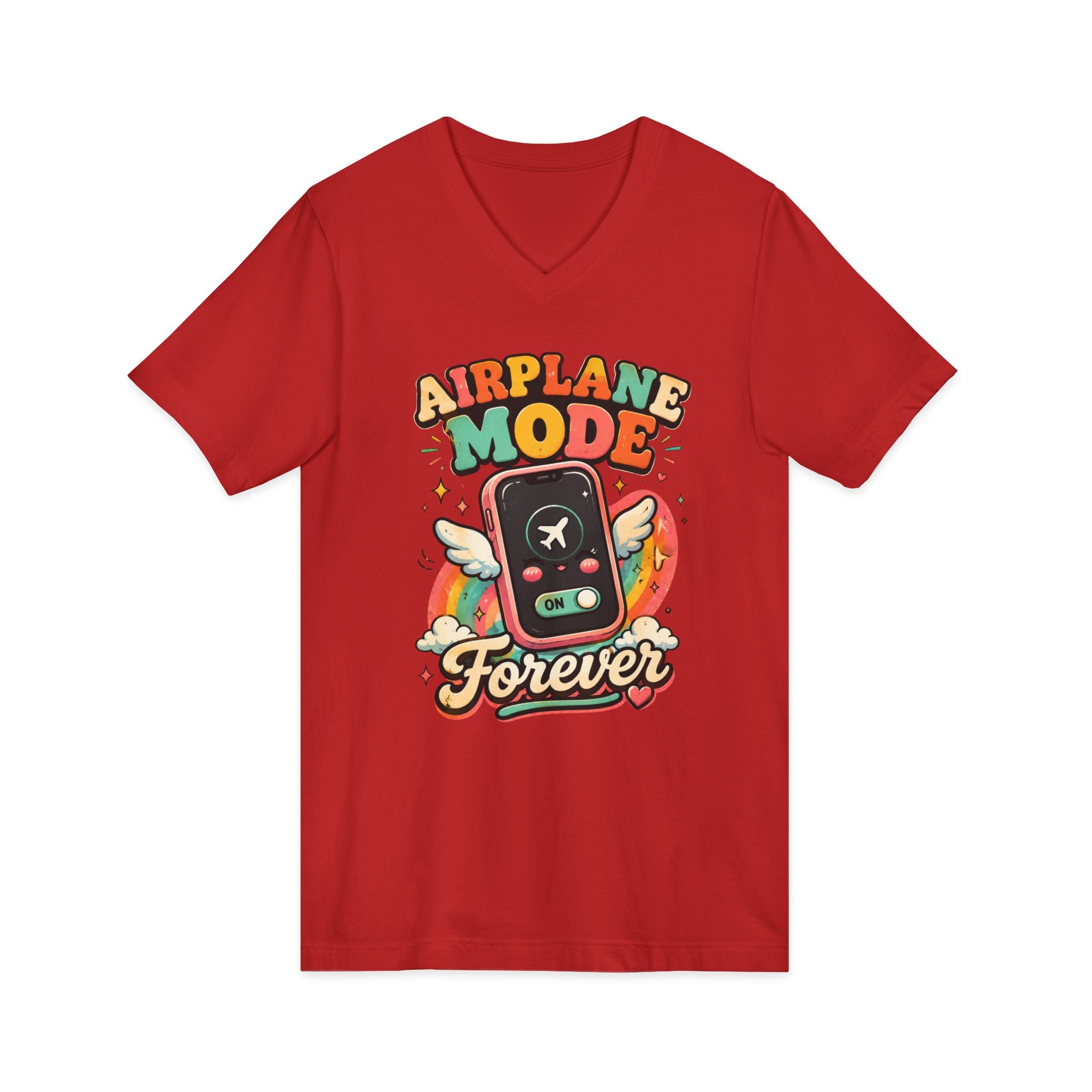 Airplane Mode Forever V-Neck T-Shirt