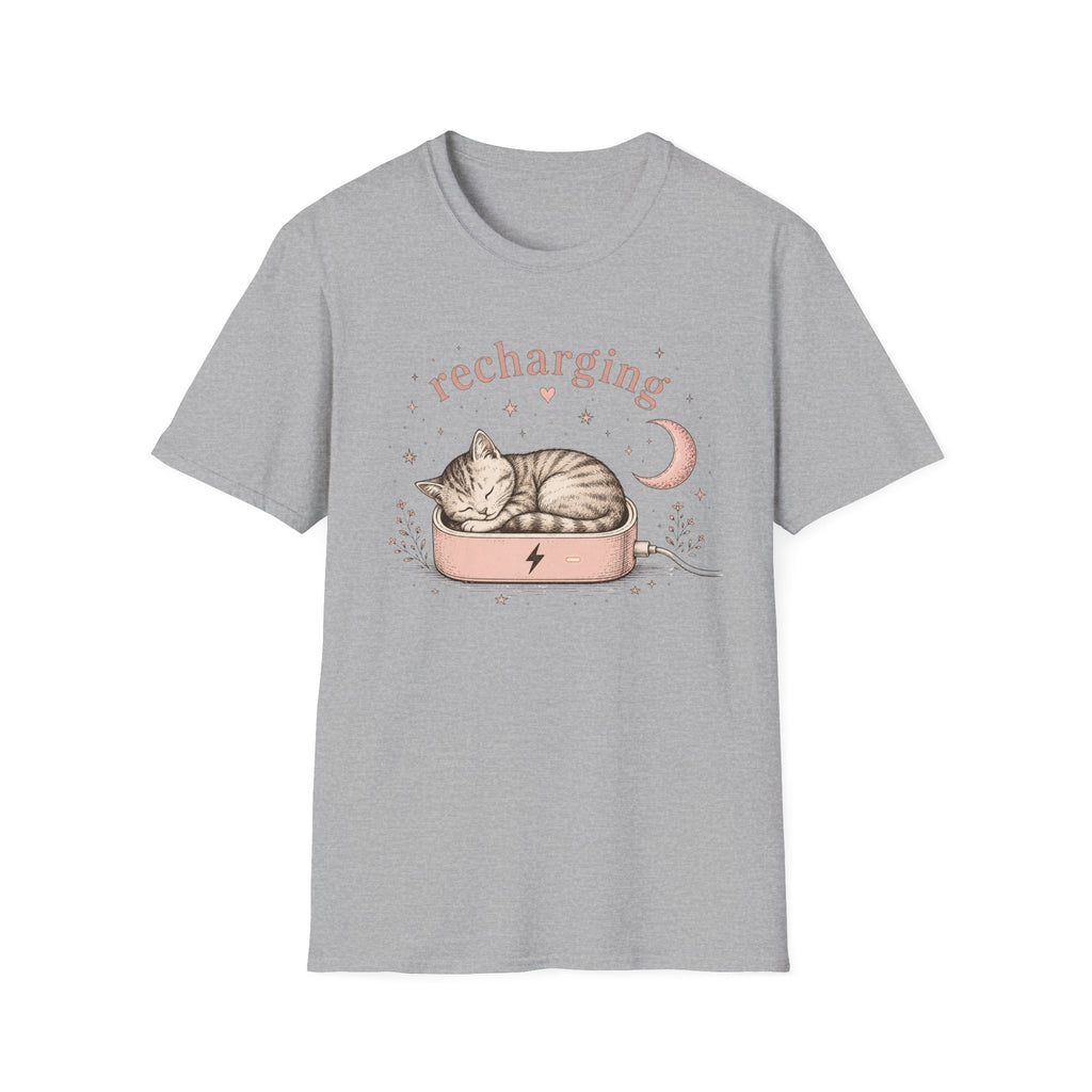 Recharging Cat T-Shirt
