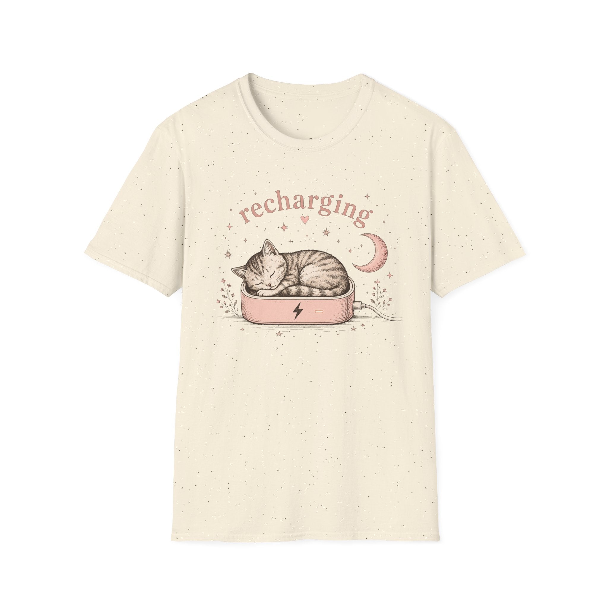 Recharging Cat T-Shirt