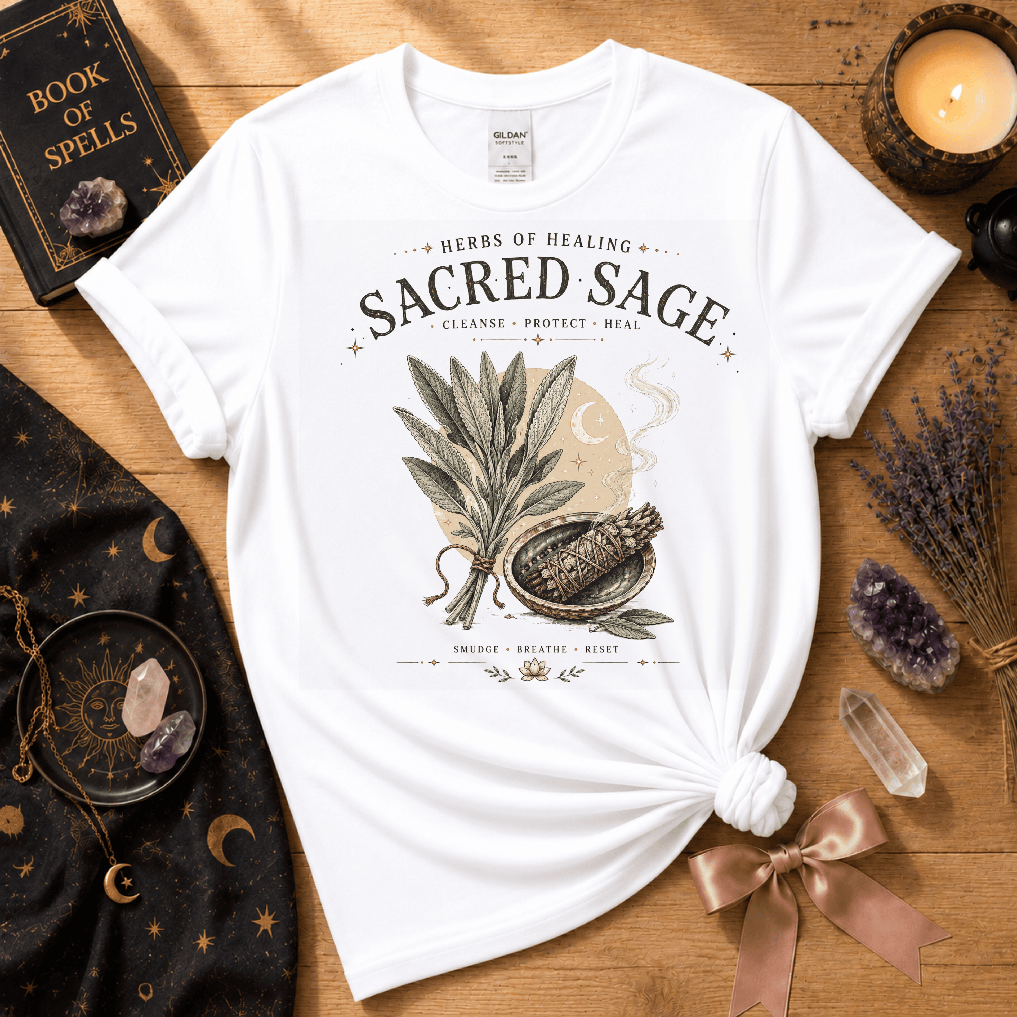 Sacred Sage | Witchy Graphic T-Shirt