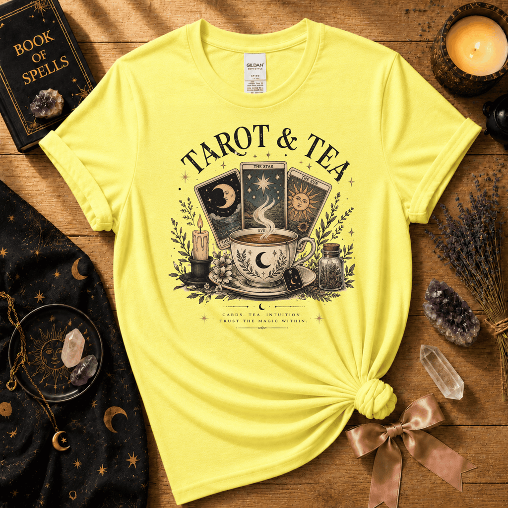 Tarot & Tea | Witchy Graphic T-Shirt