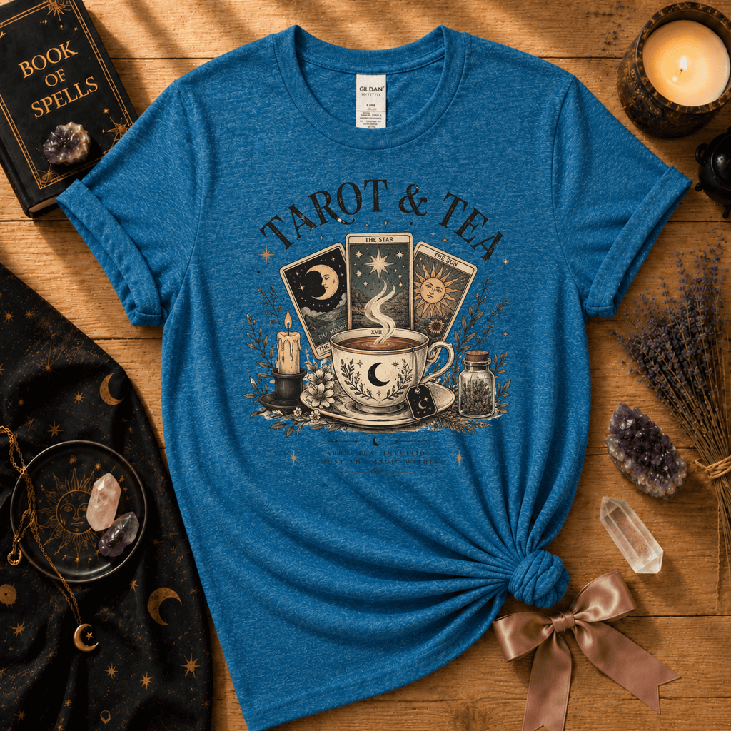 Tarot & Tea | Witchy Graphic T-Shirt