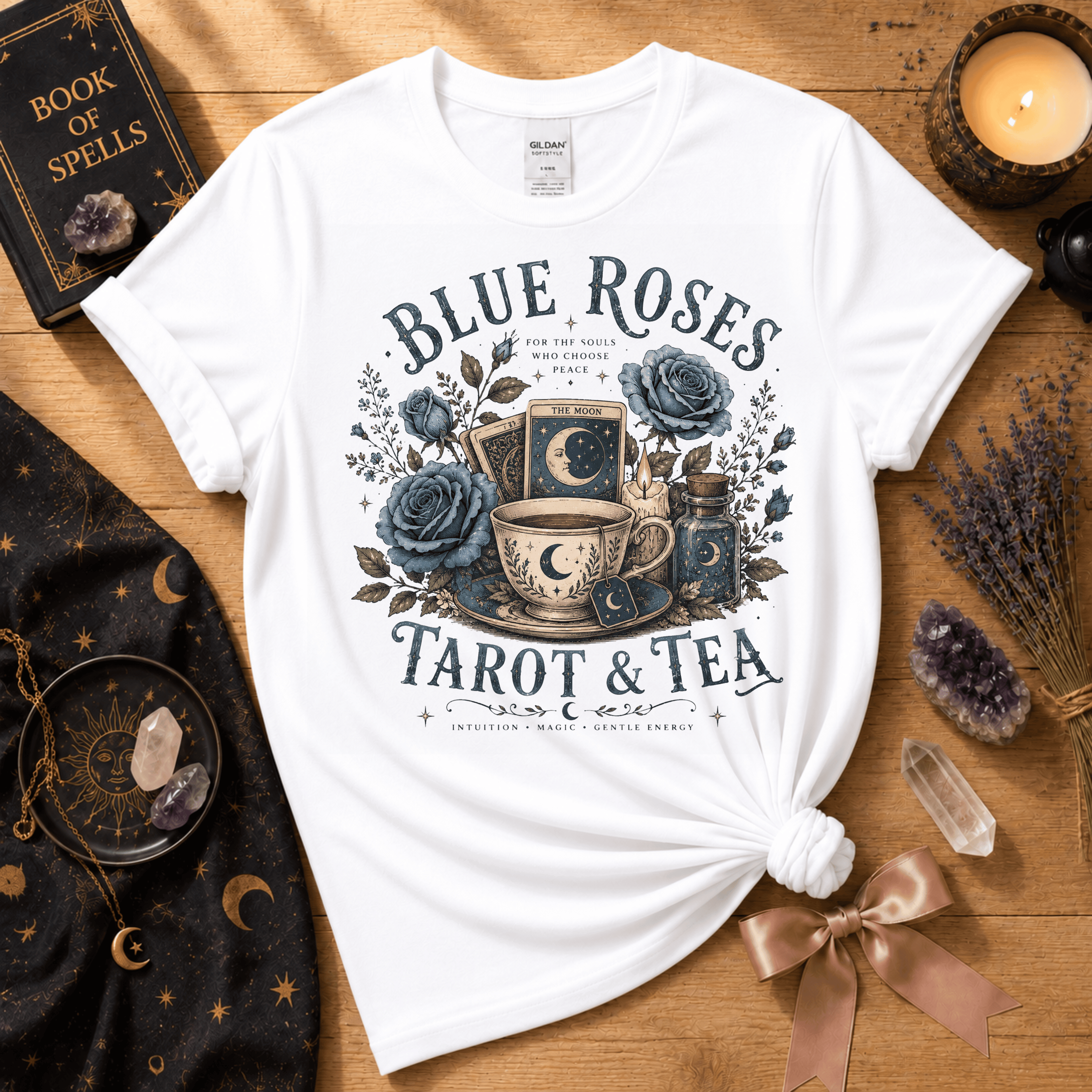 Tarot & Tea | Witchy Graphic T-Shirt