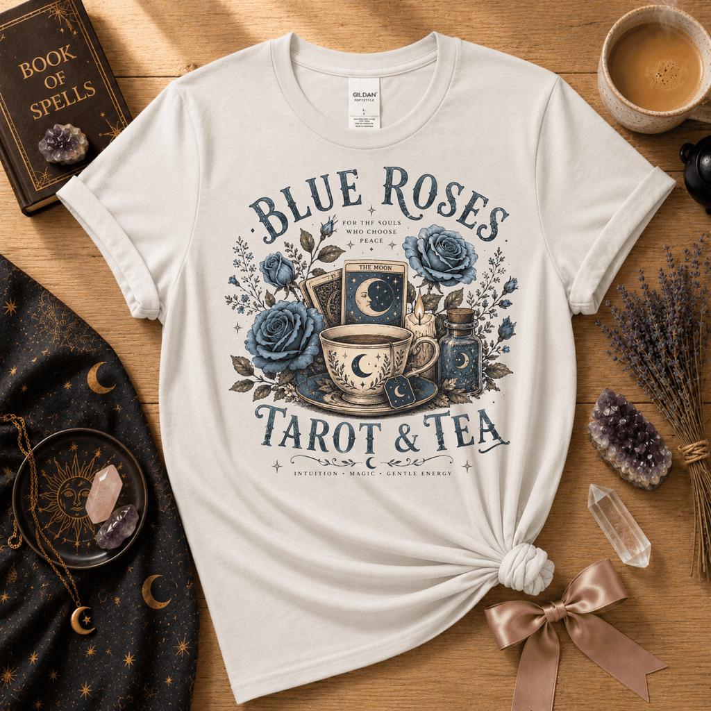 Tarot & Tea | Witchy Graphic T-Shirt