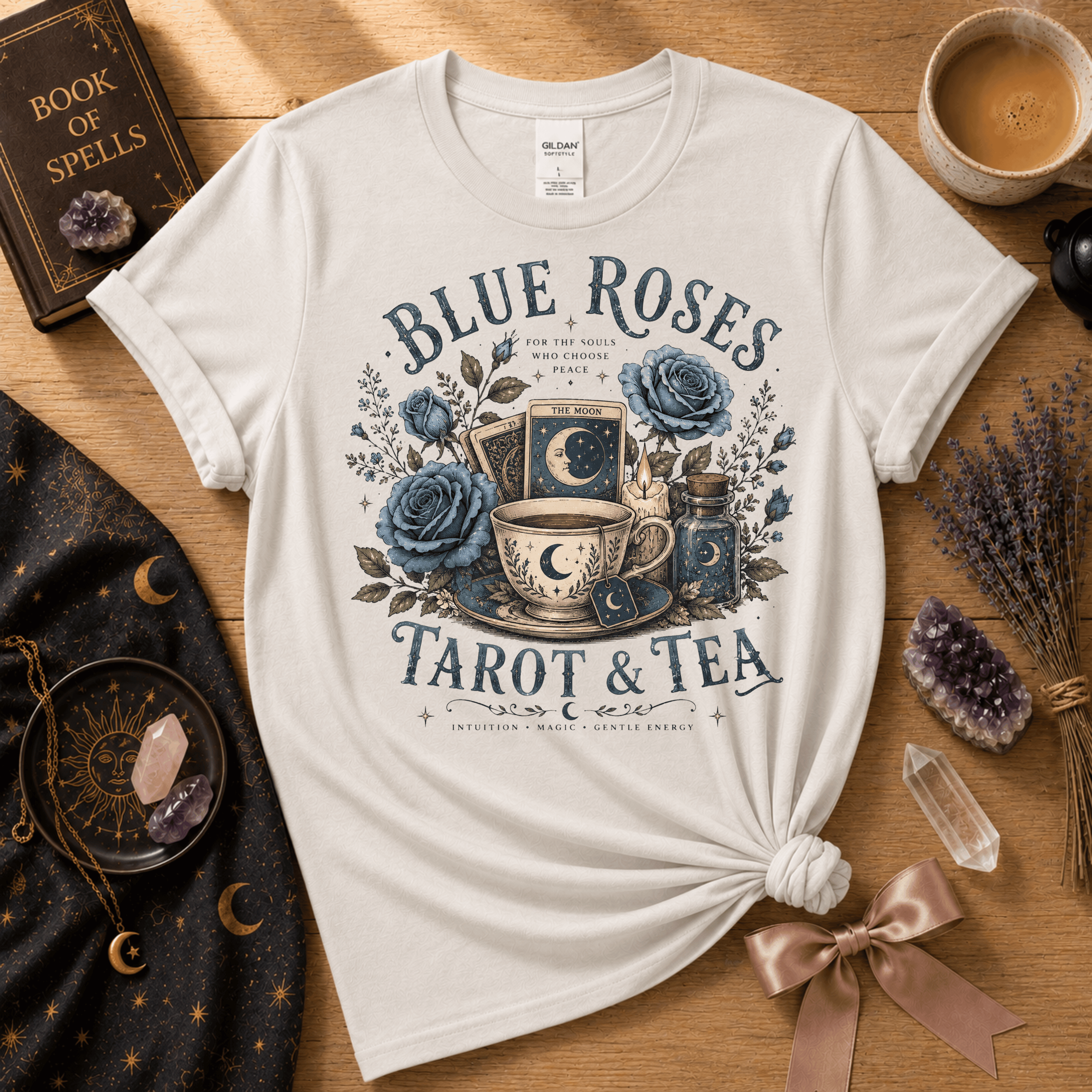 Tarot & Tea | Witchy Graphic T-Shirt
