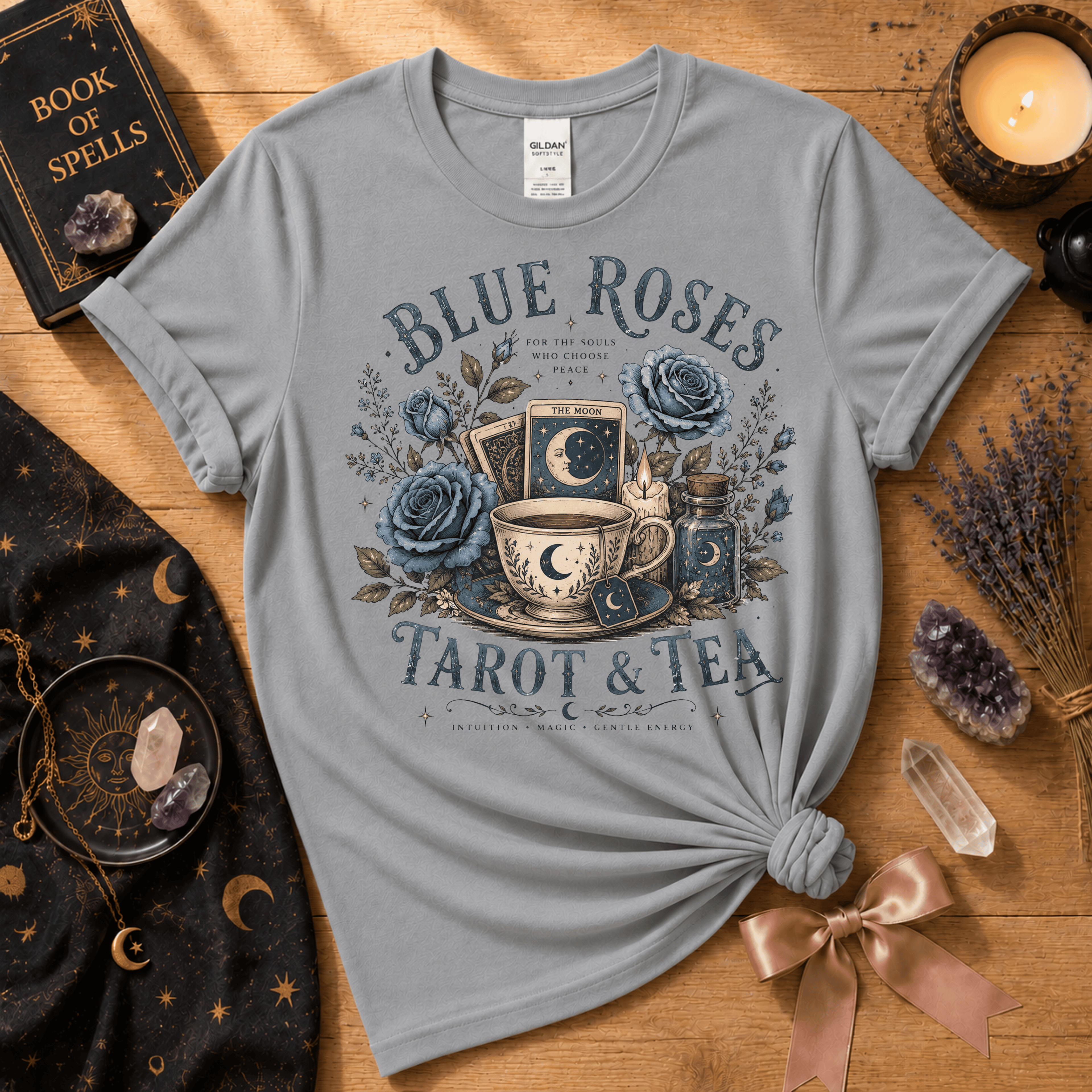 Tarot & Tea | Witchy Graphic T-Shirt