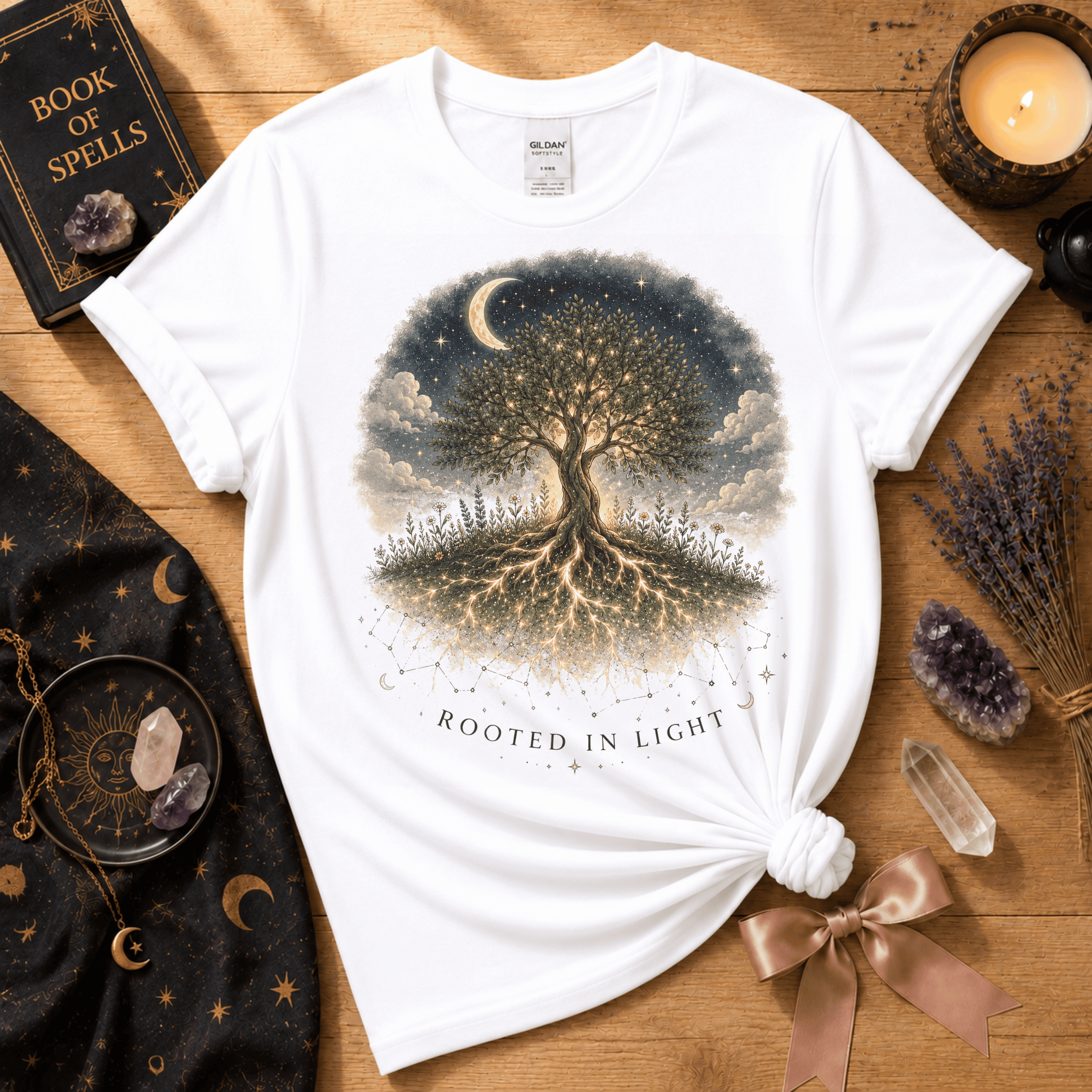 Rooted in Light | Witchy Graphic T-Shirt