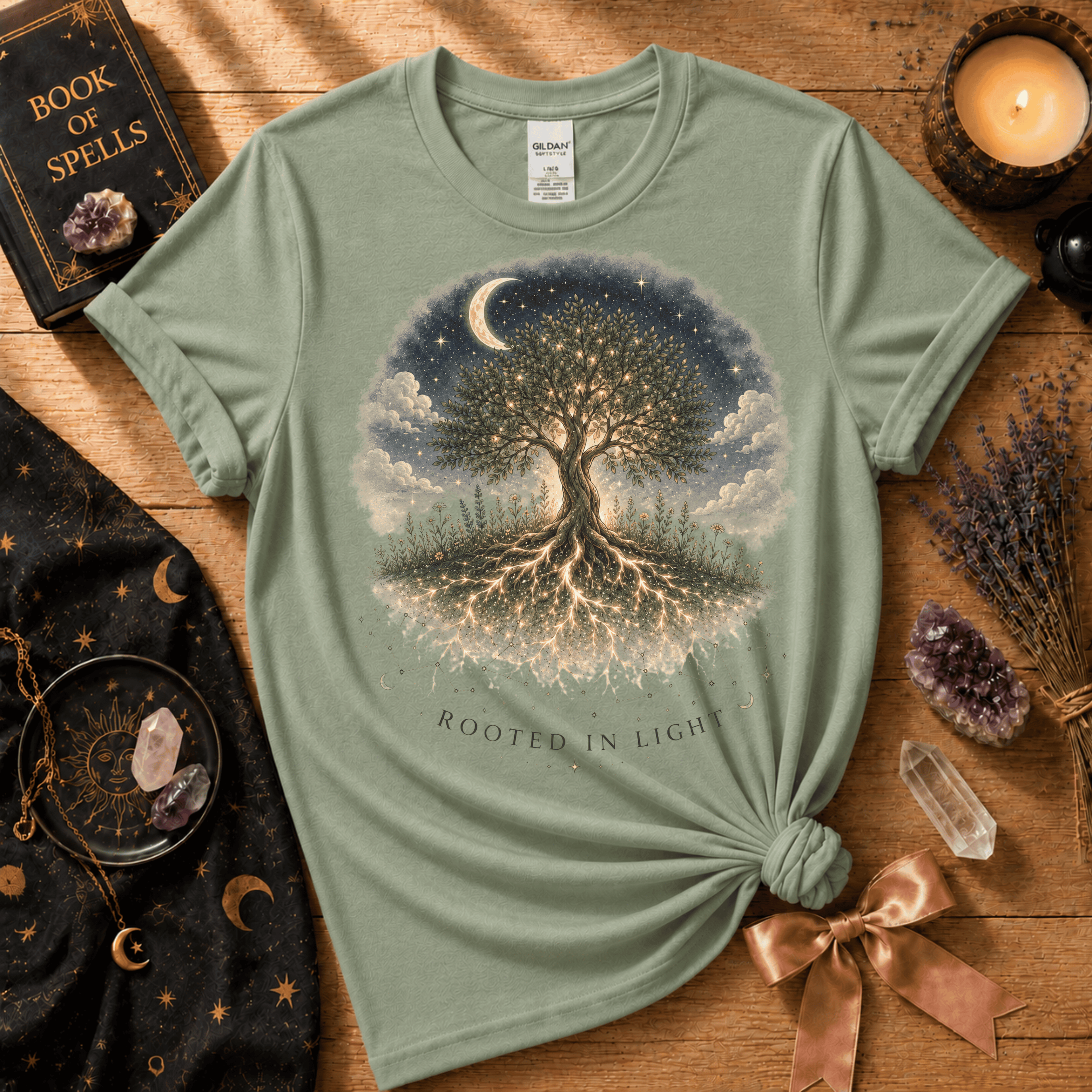 Rooted in Light | Witchy Graphic T-Shirt