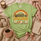 Quiet Is Golden | Funny Introvert Graphic T-Shirt