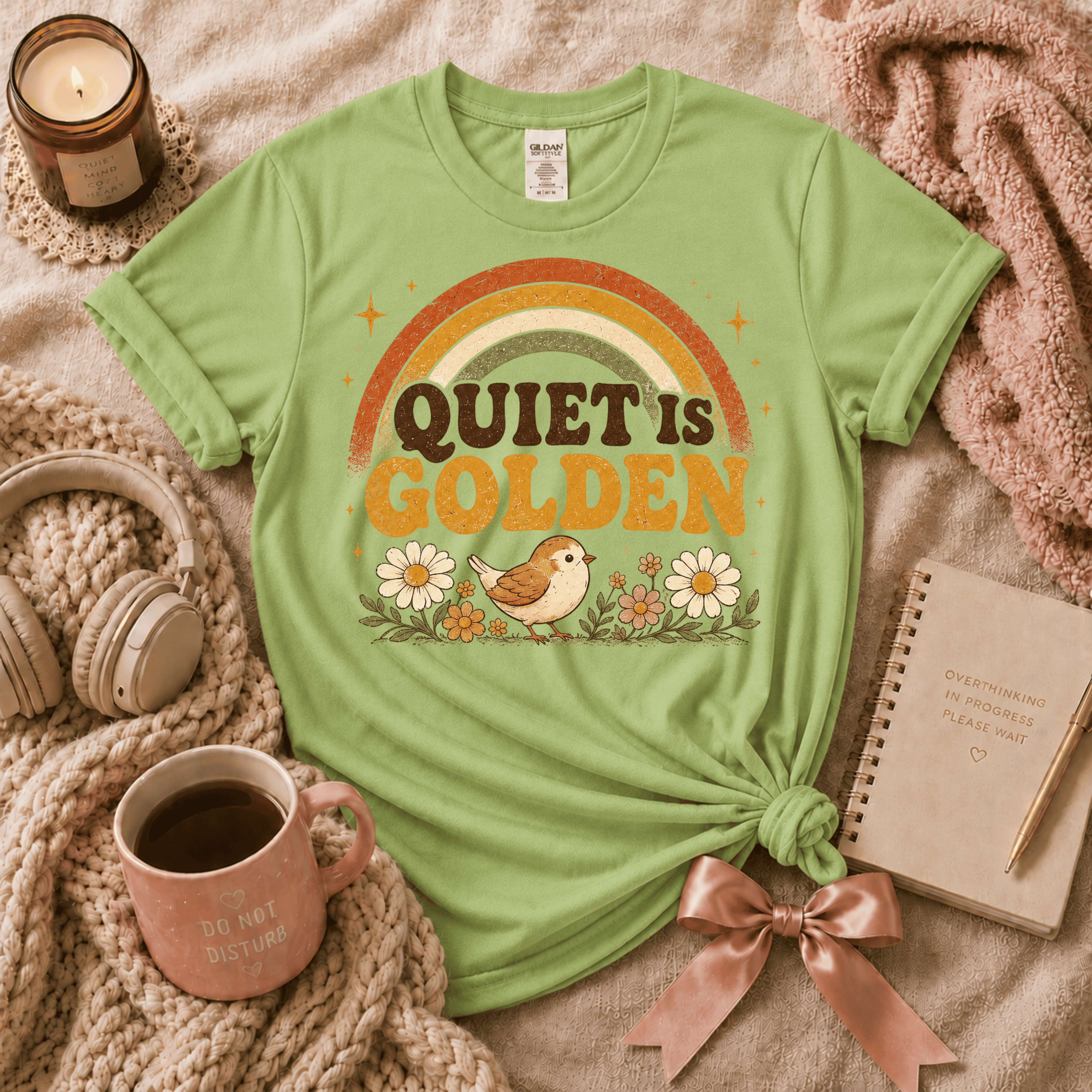 Quiet Is Golden | Funny Introvert Graphic T-Shirt