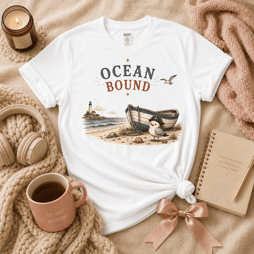 Ocean Bound T-Shirt | Funny Introvert Graphic T-Shirt