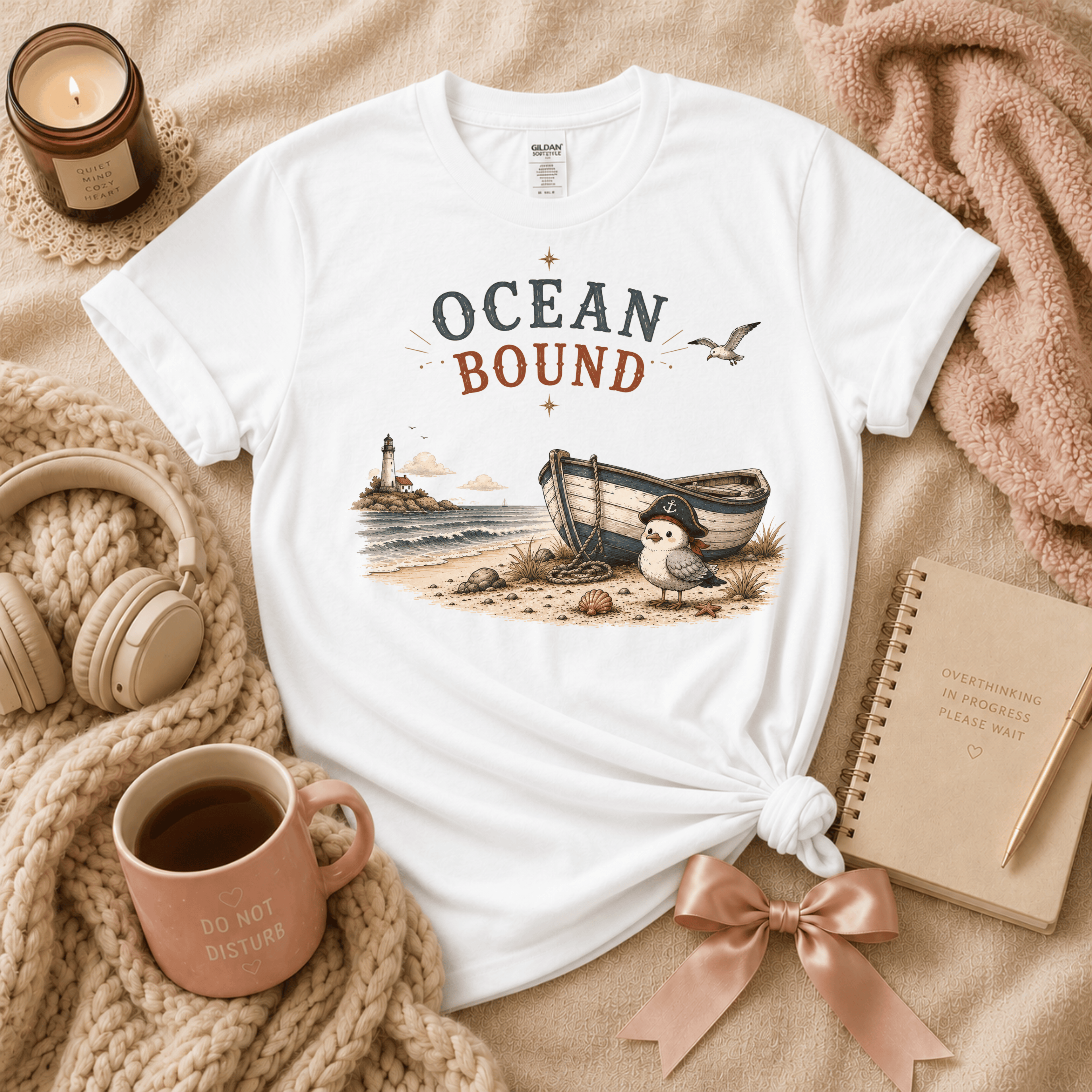 Ocean Bound T-Shirt | Funny Introvert Graphic T-Shirt