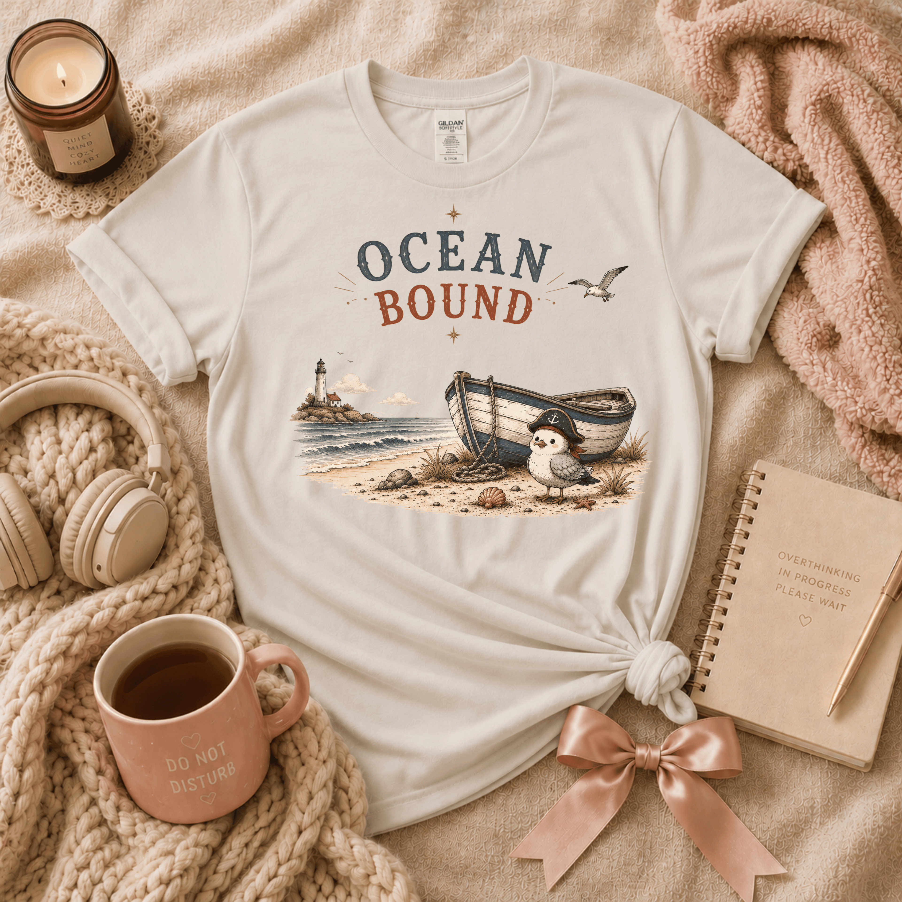 Ocean Bound T-Shirt | Funny Introvert Graphic T-Shirt