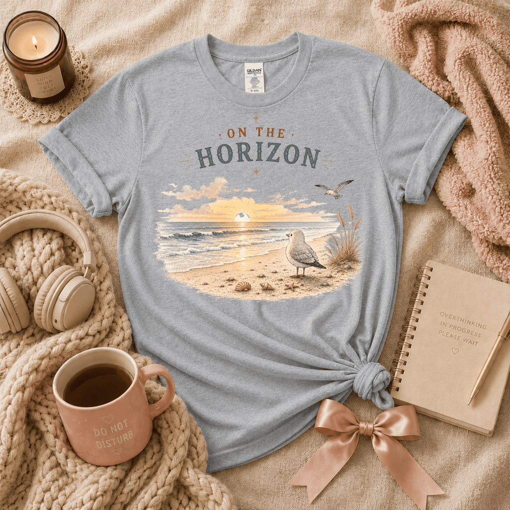On The Horizon | Funny Introvert Graphic T-Shirt