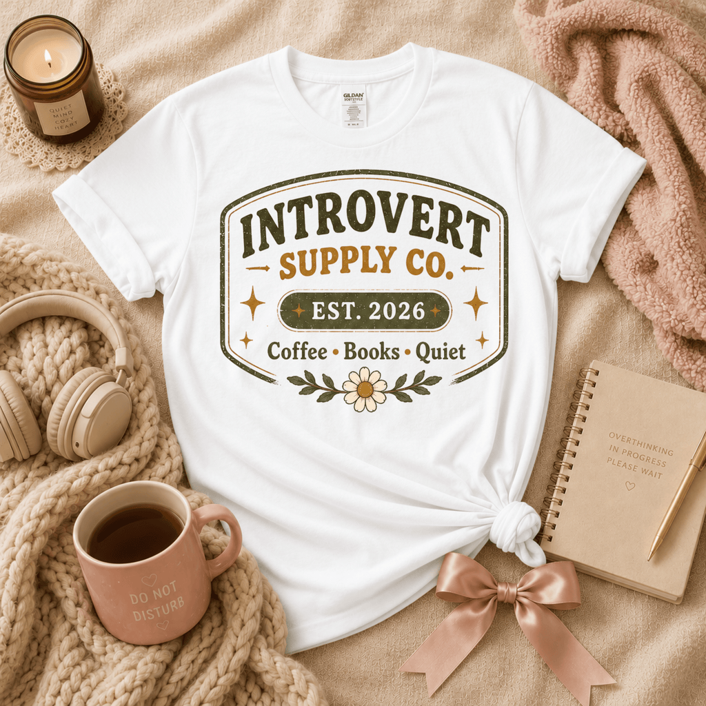 Introvert Supply Co. | Funny Introvert Graphic T-Shirt