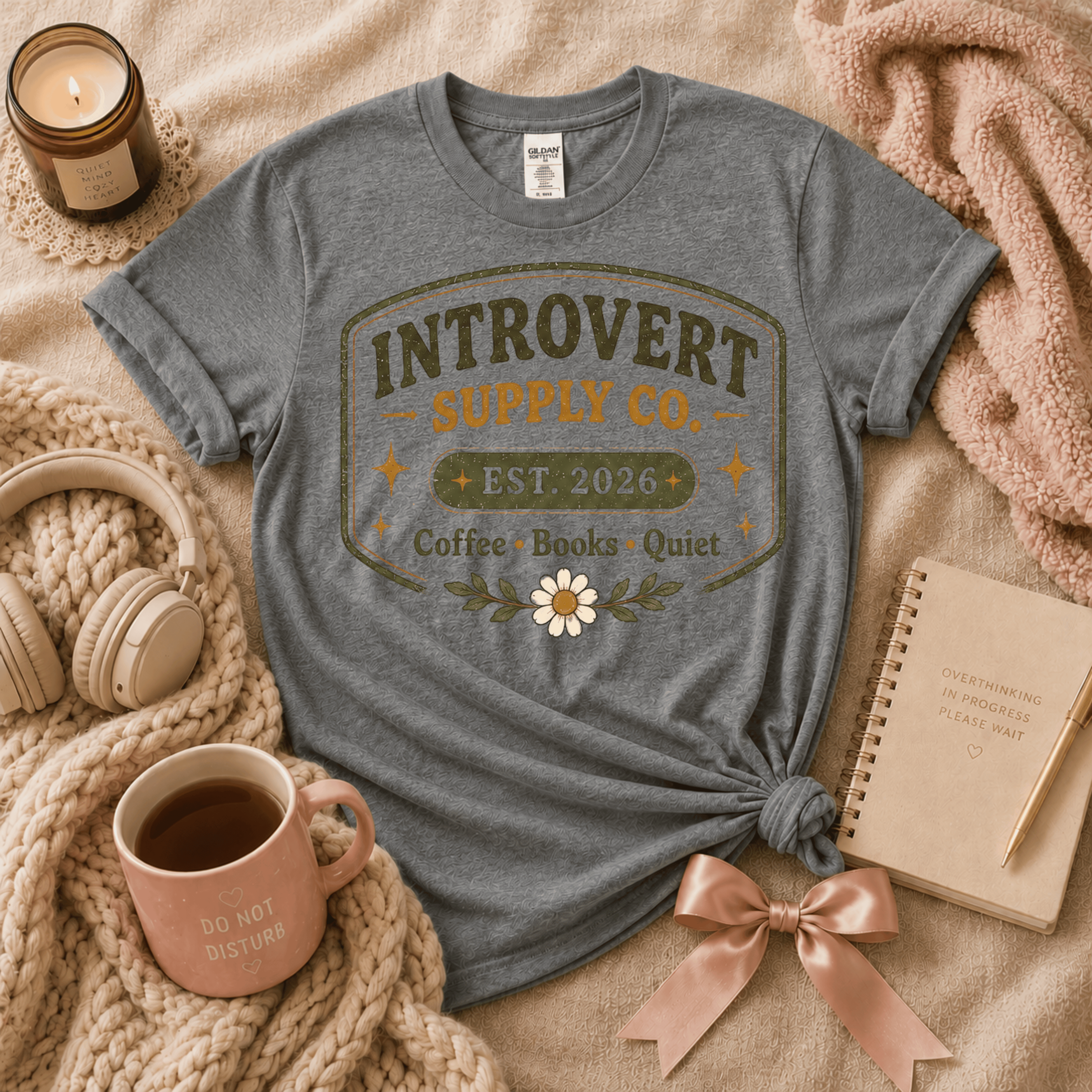 Introvert Supply Co. | Funny Introvert Graphic T-Shirt