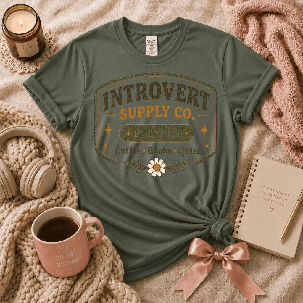 Introvert Supply Co. | Funny Introvert Graphic T-Shirt