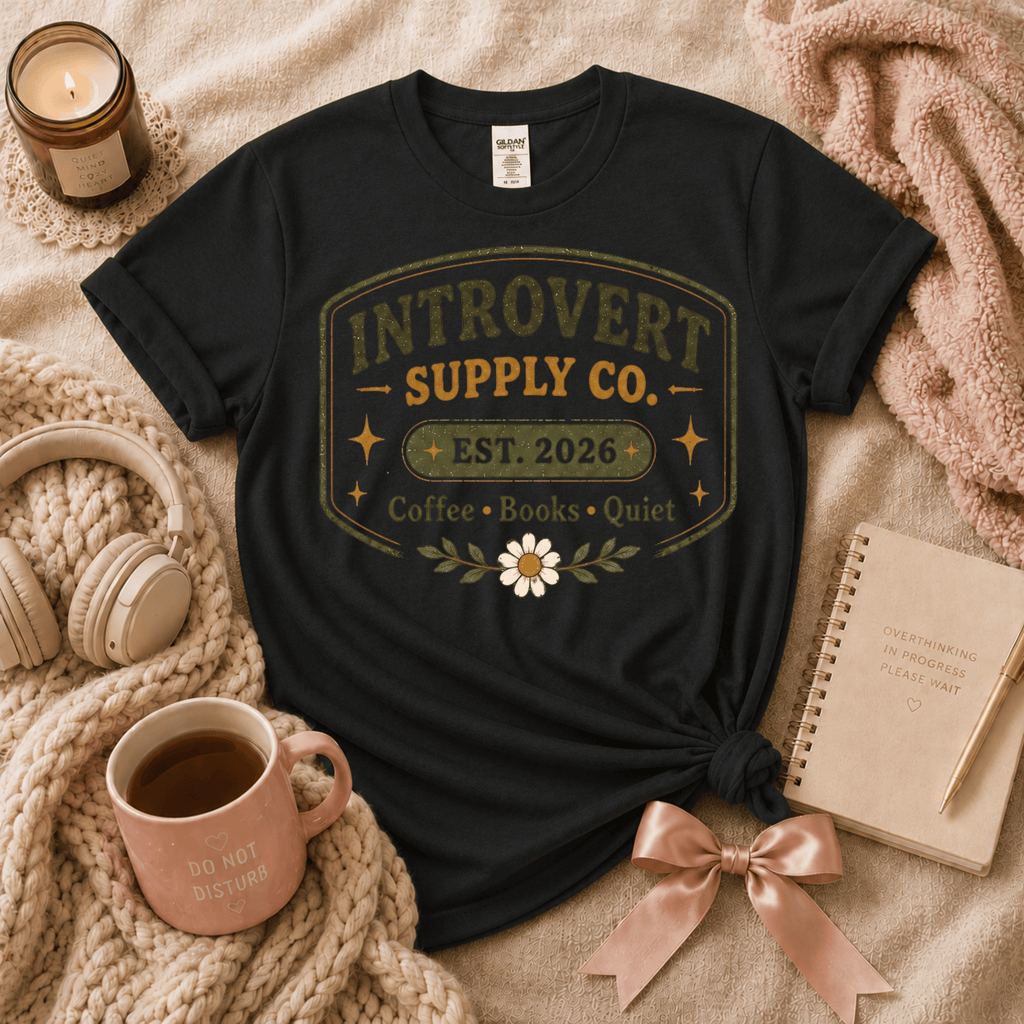 Introvert Supply Co. | Funny Introvert Graphic T-Shirt