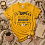 Introvert Supply Co. | Funny Introvert Graphic T-Shirt