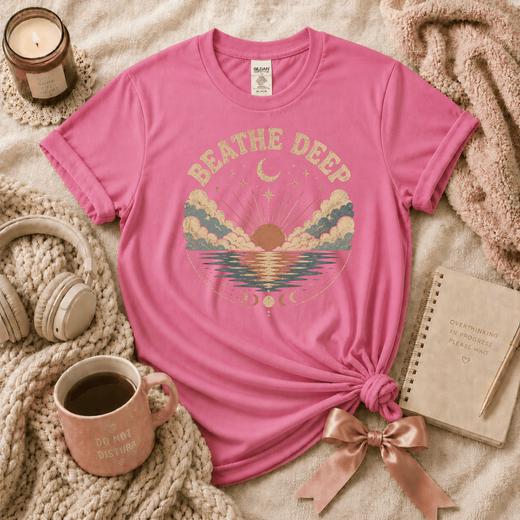 Breathe Deep | Funny Introvert Graphic T-Shirt