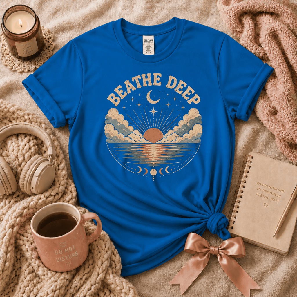 Breathe Deep | Funny Introvert Graphic T-Shirt