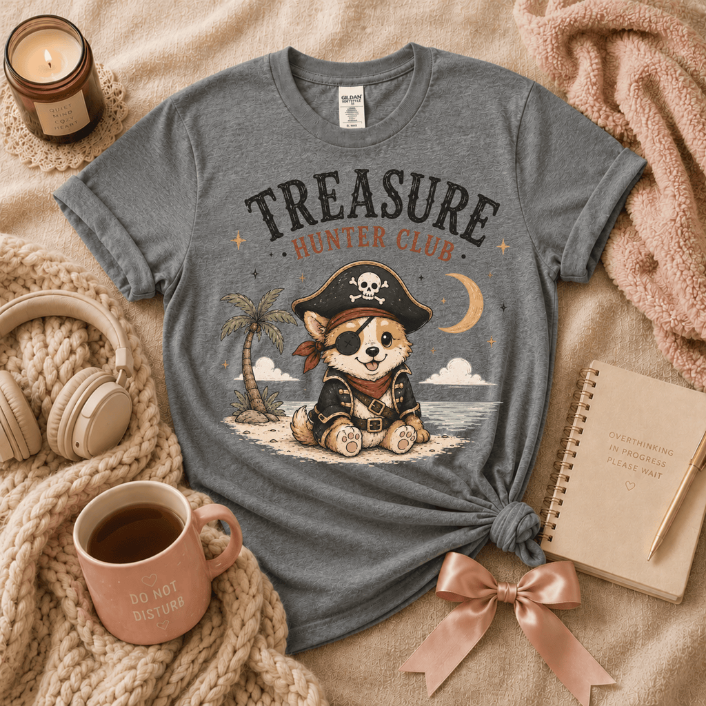 Treasure Hunter Club | Funny Introvert Graphic T-Shirt