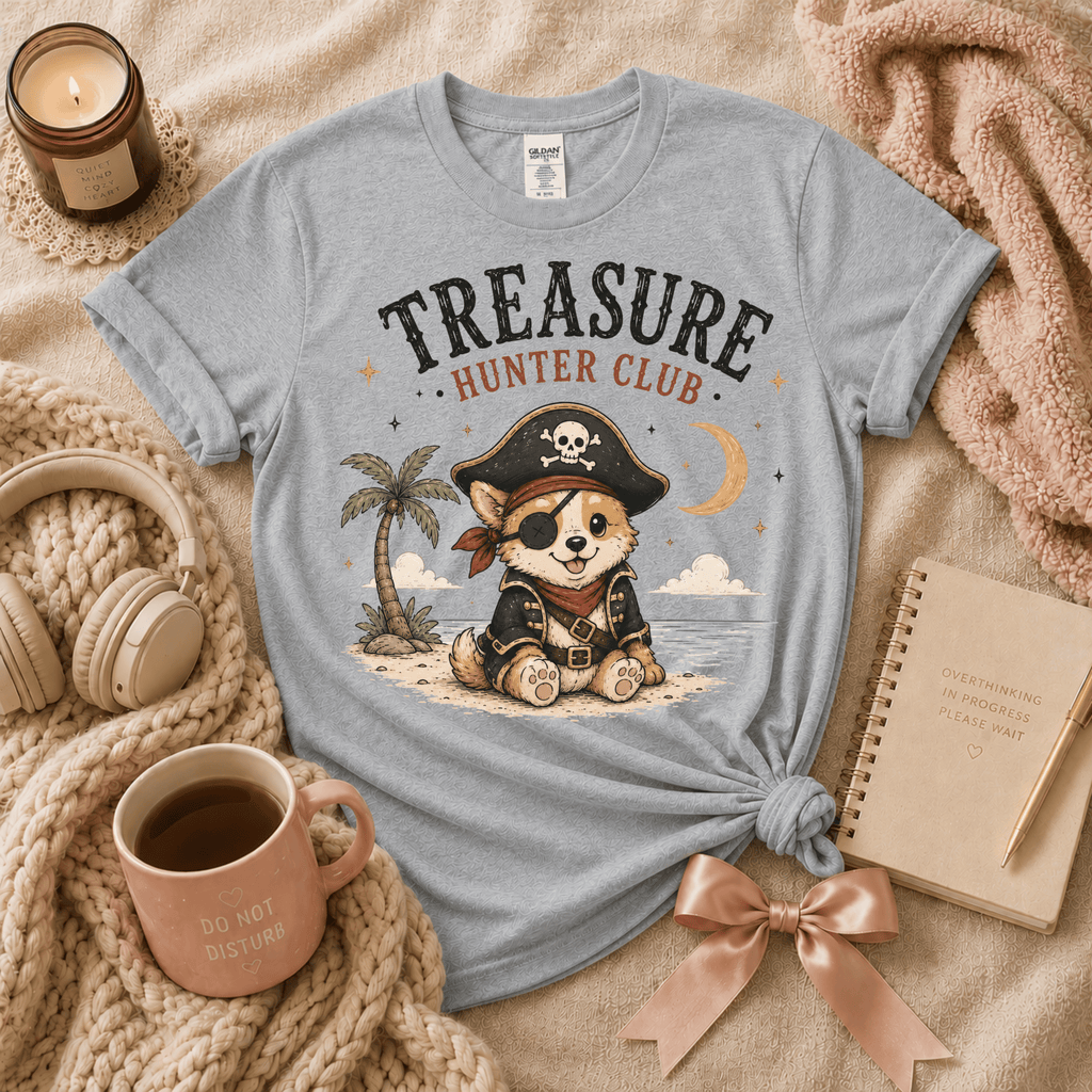 Treasure Hunter Club | Funny Introvert Graphic T-Shirt