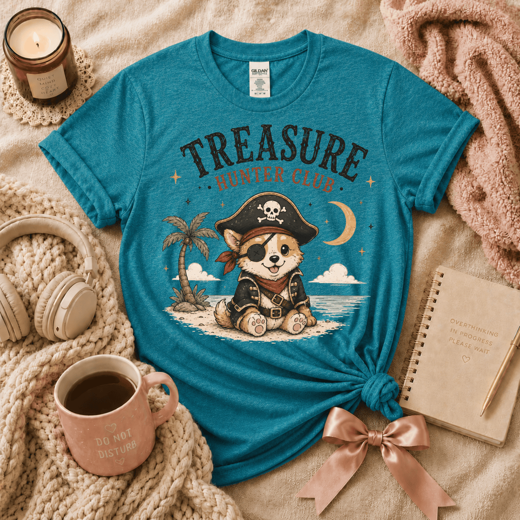 Treasure Hunter Club | Funny Introvert Graphic T-Shirt