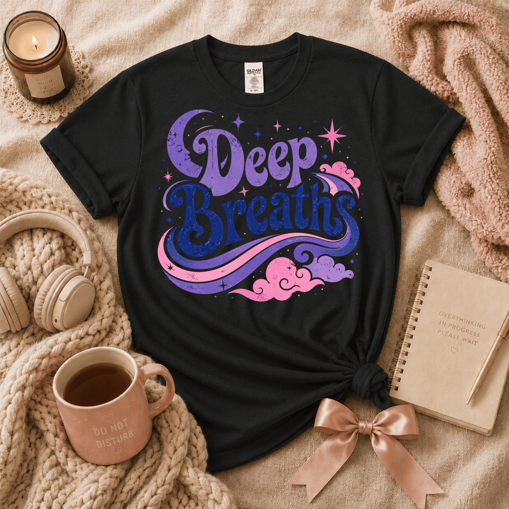 Deep Breaths  | Funny Introvert Graphic T-Shirt