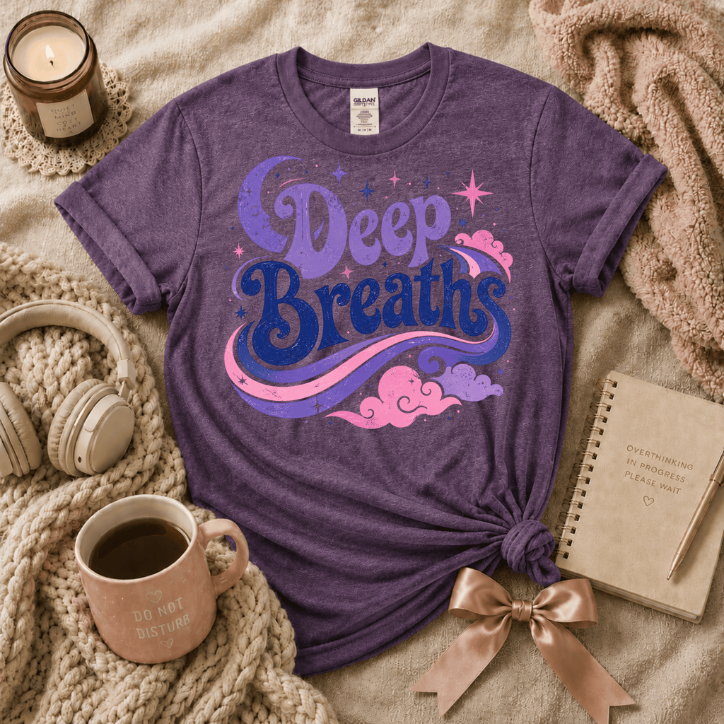 Deep Breaths  | Funny Introvert Graphic T-Shirt