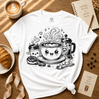 Cute Kawaii Coffee | Coffee Lover Graphic T-Shirt