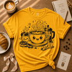 Cute Kawaii Coffee | Coffee Lover Graphic T-Shirt
