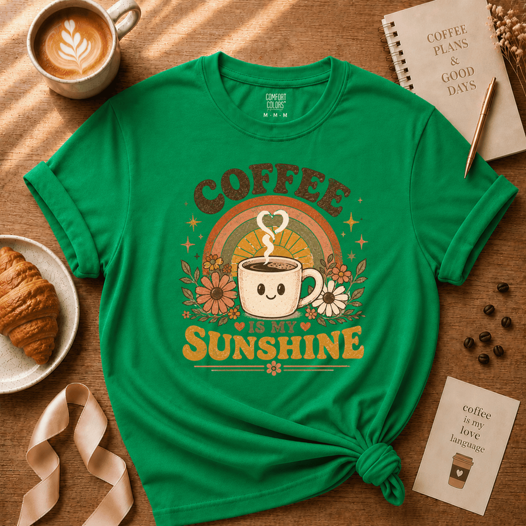 Coffee Is My Sunshine | Coffee Lover Graphic T-Shirt