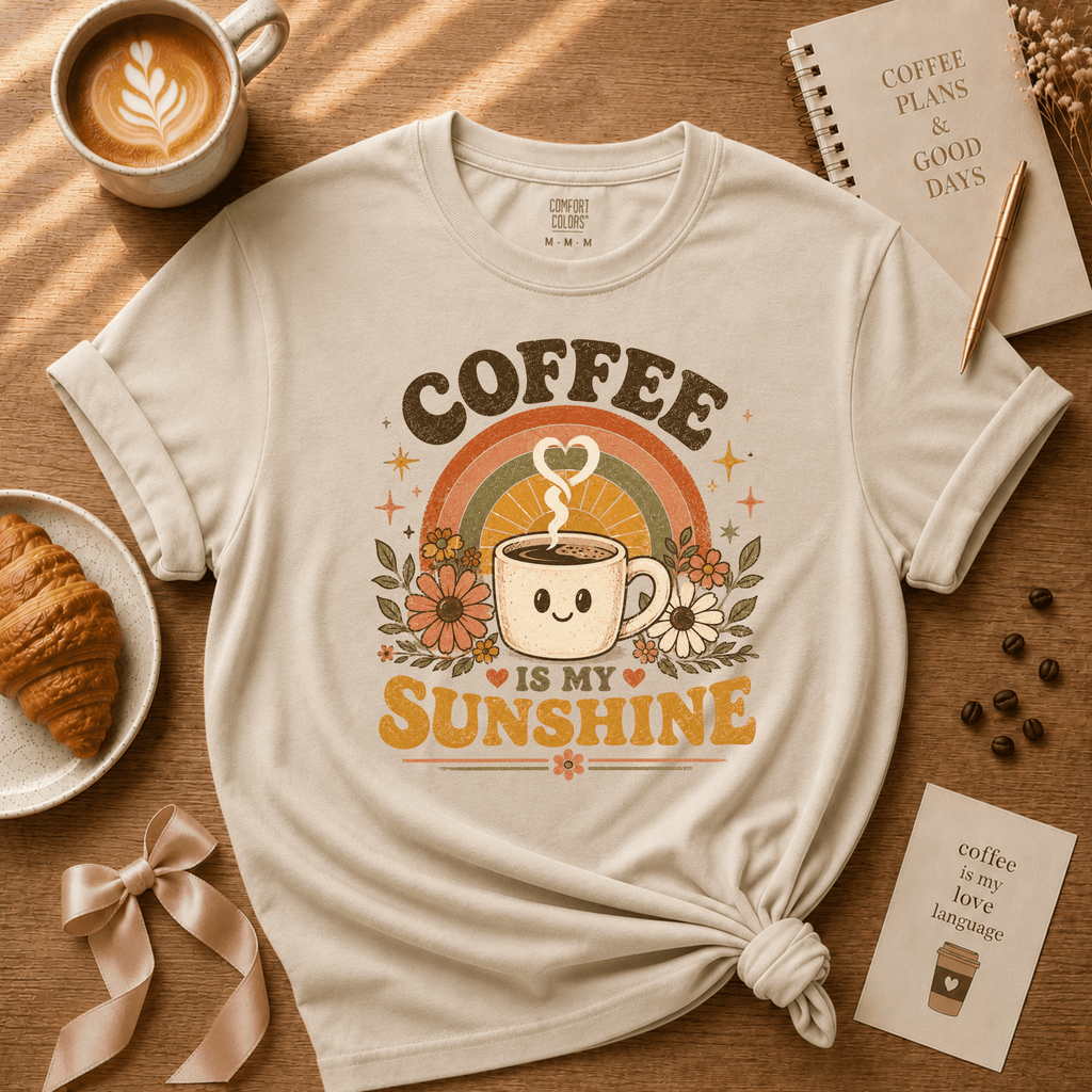 Coffee Is My Sunshine | Coffee Lover Graphic T-Shirt