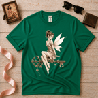 Fairy Key | Vintage Pinup Fairy Graphic T-Shirt