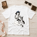 Pinup with Boston | Vintage Pinup Graphic T-Shirt