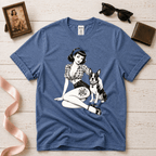 Pinup with Boston | Vintage Pinup Graphic T-Shirt