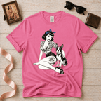 Pinup with Boston | Vintage Pinup Graphic T-Shirt