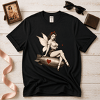 Love Bomb Fairy | Vintage Pinup Fairy Graphic T-Shirt