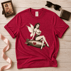 Love Bomb Fairy | Vintage Pinup Fairy Graphic T-Shirt