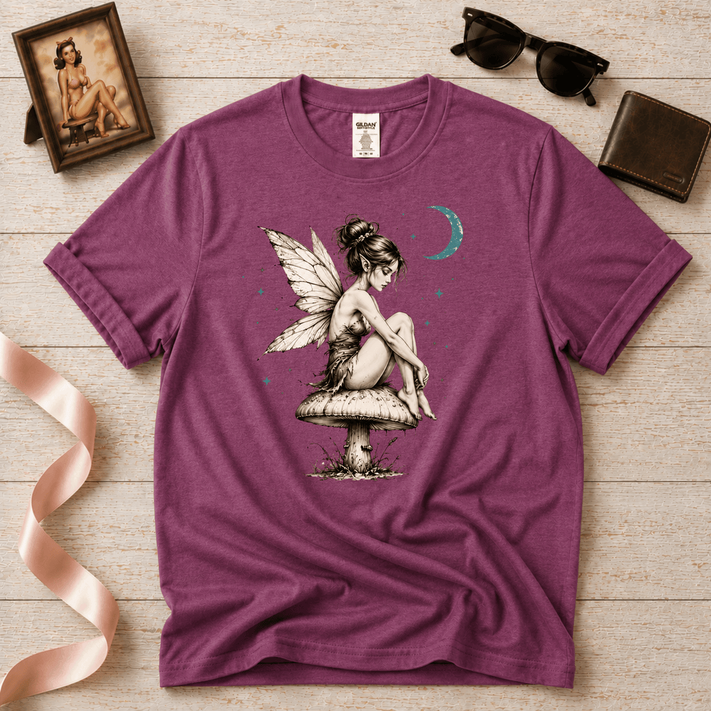 Mushroom Fairy | Vintage Fairy Graphic T-Shirt