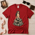 Mermaid Tattoo | Vintage Pinup Graphic T-Shirt