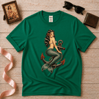 Mermaid Anchor | Vintage Mermaid Tattoo T-Shirt