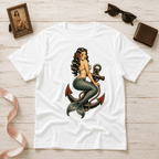 Mermaid Anchor | Vintage Mermaid Tattoo T-Shirt