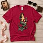 Mermaid Anchor | Vintage Mermaid Tattoo T-Shirt
