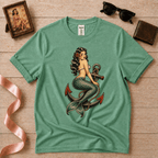 Mermaid Anchor | Vintage Mermaid Tattoo T-Shirt