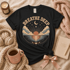 Breathe Deep | Inspirational Introvert Graphic T-Shirt