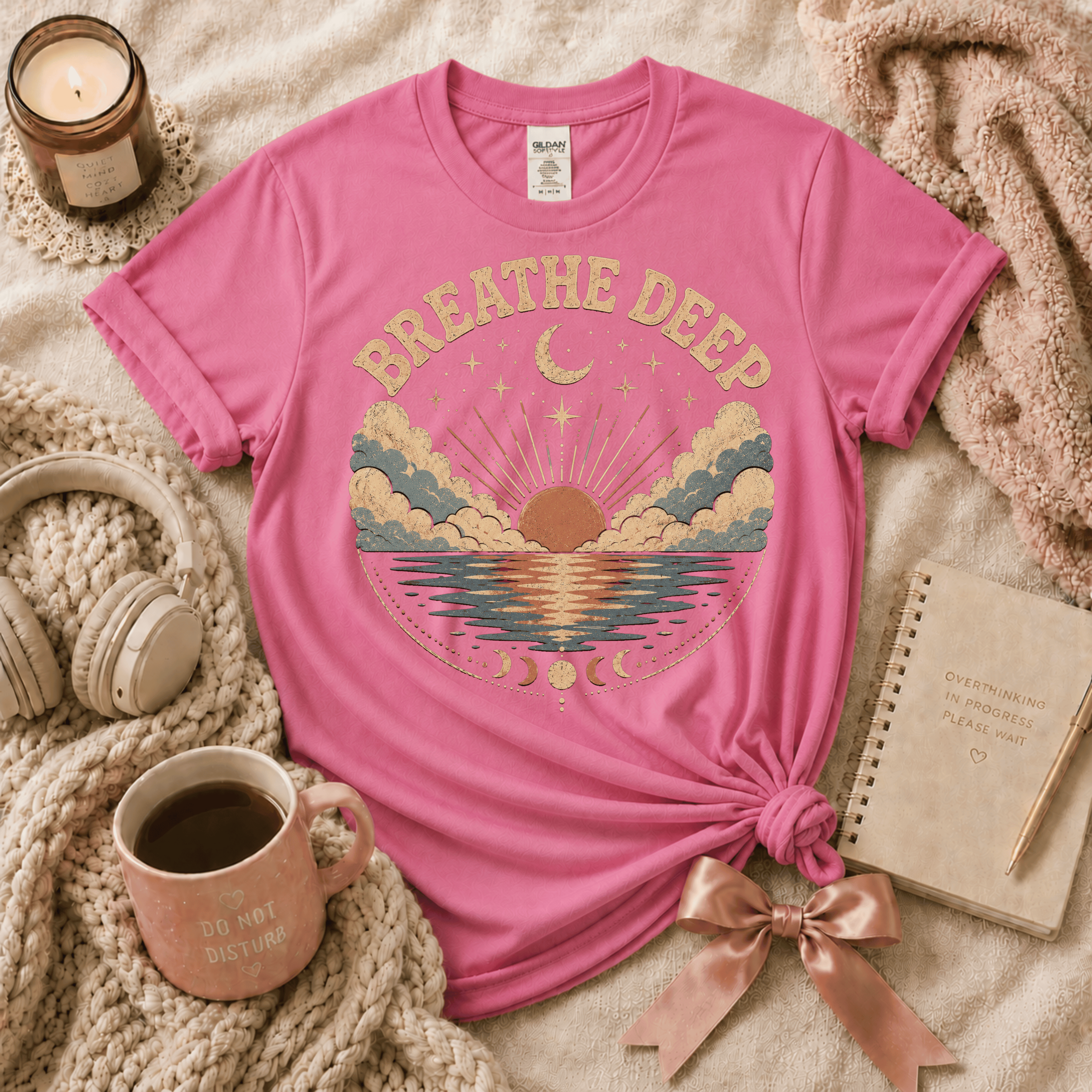 Breathe Deep | Inspirational Introvert Graphic T-Shirt