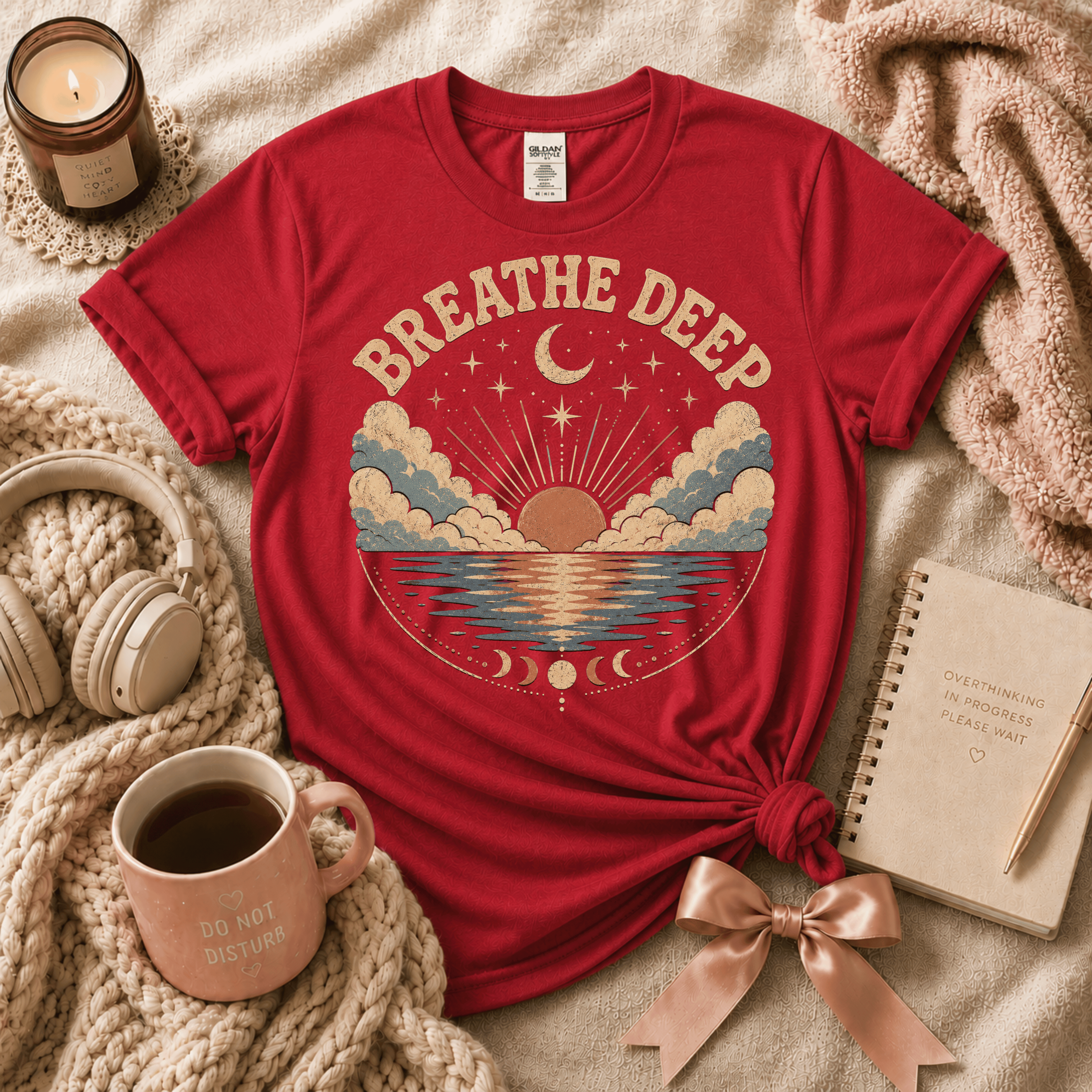 Breathe Deep | Inspirational Introvert Graphic T-Shirt